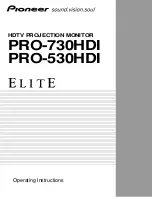 Pioneer Elite PRO-530HDI Operating Instructions Manual preview