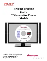 Предварительный просмотр 1 страницы Pioneer Elite PRO-930HD Product Training Manual