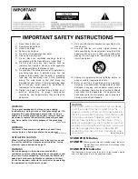 Preview for 2 page of Pioneer Elite PRO-FHD1 Operating Instructions Manual