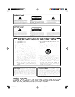 Предварительный просмотр 2 страницы Pioneer Elite PureVision PRO 1110HD Operating Instructions Manual