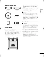 Preview for 3 page of Pioneer Elite S-IC691A Operating Instructions Manual