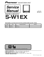 Pioneer Elite S-W1EX Service Manual preview