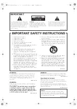 Предварительный просмотр 2 страницы Pioneer Elite SC-35 Operating Instructions Manual