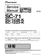 Pioneer Elite SC-71 Service Manual предпросмотр