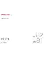 Pioneer Elite SC-81 Operating Instructions Manual preview