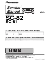 Preview for 1 page of Pioneer Elite SC-81 Service Manual