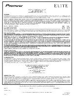 Preview for 191 page of Pioneer Elite SC-87 Operating Instructions Manual