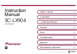 Pioneer Elite SC-LX704 Instruction Manual preview