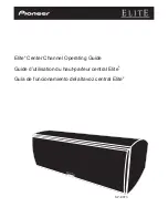 Предварительный просмотр 1 страницы Pioneer Elite SP-EC73 Operating Manual