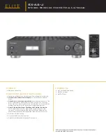 Preview for 1 page of Pioneer Elite SX-A6-J Specification Sheet