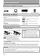 Предварительный просмотр 6 страницы Pioneer Elite VSX-21 Operating Instructions Manual