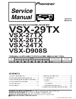 Preview for 1 page of Pioneer Elite VSX-24TX Service Manual