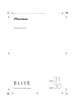 Pioneer Elite VSX-30 Operating Instructions Manual предпросмотр