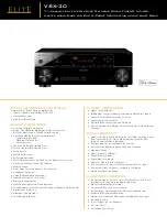 Pioneer Elite VSX-30 Specifications preview