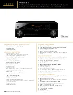 Pioneer Elite VSX-31 Specifications preview