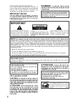 Предварительный просмотр 2 страницы Pioneer Elite VSX-35TX Operating Instructions Manual