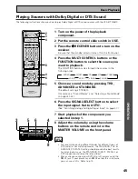 Preview for 45 page of Pioneer Elite VSX-36TX Operating Instructions Manual