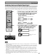 Preview for 47 page of Pioneer Elite VSX-36TX Operating Instructions Manual