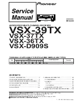 Preview for 1 page of Pioneer Elite VSX-36TX Service Manual