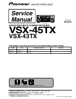 Pioneer Elite VSX-43TX Service Manual preview