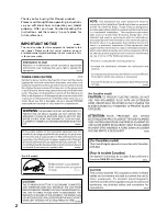 Preview for 2 page of Pioneer Elite VSX-49TXi Operating Instructions Manual