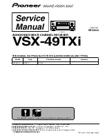 Preview for 1 page of Pioneer Elite VSX-49TXi Service Manual