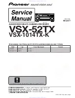 Pioneer Elite VSX-52TX Service Manual предпросмотр