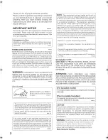 Preview for 2 page of Pioneer Elite VSX-53TX Operating Instructions Manual