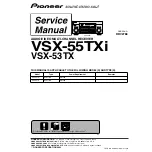 Предварительный просмотр 1 страницы Pioneer Elite VSX-53TX Service Manual