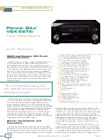 Предварительный просмотр 1 страницы Pioneer Elite VSX-56TXi Brochure & Specs