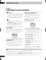 Preview for 26 page of Pioneer Elite VSX-80TXV-S Operating Instructions Manual