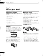 Preview for 6 page of Pioneer ELITE VSX-92TXH Operating Instructions Manual