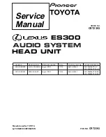 Preview for 1 page of Pioneer ES300 Service Manual