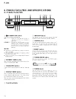 Preview for 18 page of Pioneer F-208 Service Manual