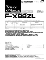 Pioneer F-X88ZL Service Manual preview