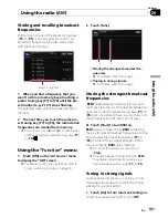 Preview for 107 page of Pioneer F900BT - AVIC - Navigation System Operation Manual