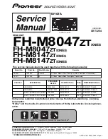 Pioneer FH-M8047ES Service Manual preview