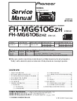 Pioneer FH-MG6106ZH X1H/UC Service Manual preview