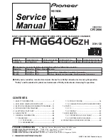 Preview for 1 page of Pioneer FH-MG6406ZH Q1 Service Manual