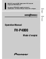 Preview for 1 page of Pioneer FH-P4000 Operation Manual