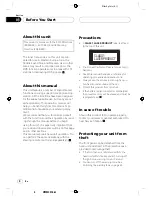 Preview for 4 page of Pioneer FH-P4100R Operation Manual