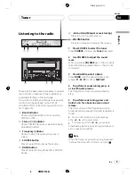 Preview for 9 page of Pioneer FH-P4100R Operation Manual