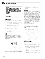 Preview for 6 page of Pioneer FH-P800BT - Premier Radio / CD Operation Manual