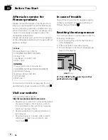 Preview for 8 page of Pioneer FH-P800BT - Premier Radio / CD Operation Manual