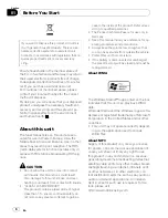 Preview for 6 page of Pioneer FH-P80BT Operation Manual