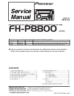 Preview for 1 page of Pioneer FH-P8800 Service Manual