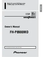 Pioneer FH-P8900MD Owner'S Manual preview