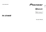 Pioneer FH-X789BT Owner'S Manual preview