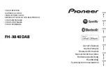 Pioneer FH-X840DAB Owner'S Manual preview