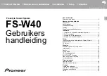 Preview for 292 page of Pioneer FS-W40 Instruction Manual